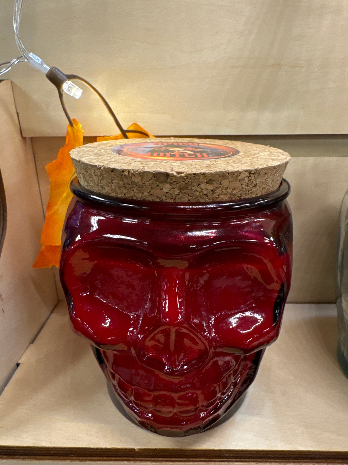 Spicy Witch Skull Candle