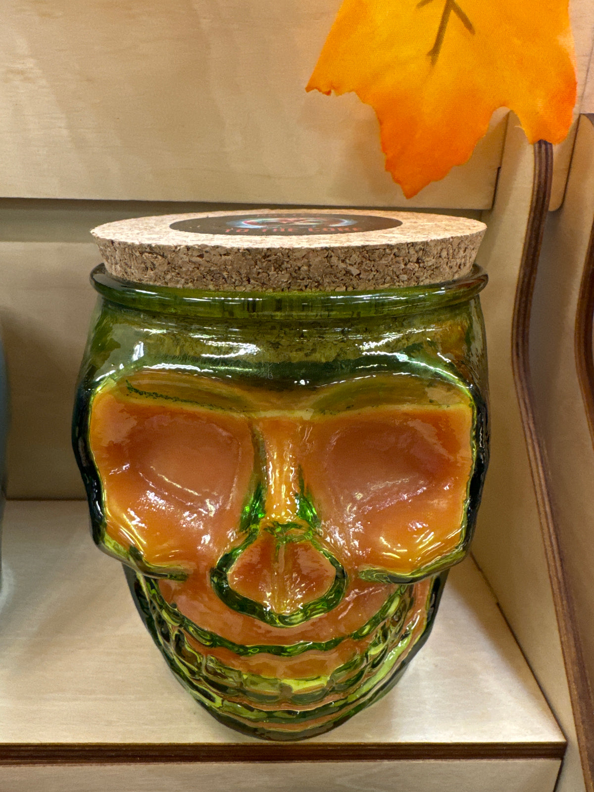 Rotten to the Core Skull Candle