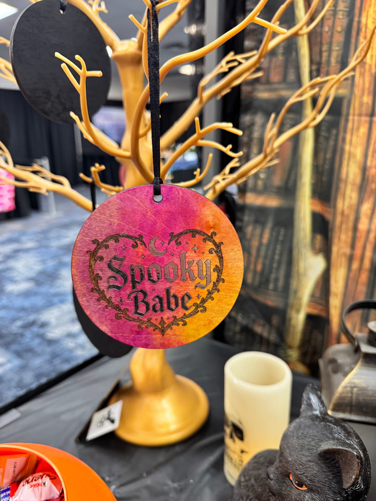 Spellbound Ornaments - Wooden Engraved Witchy ornaments