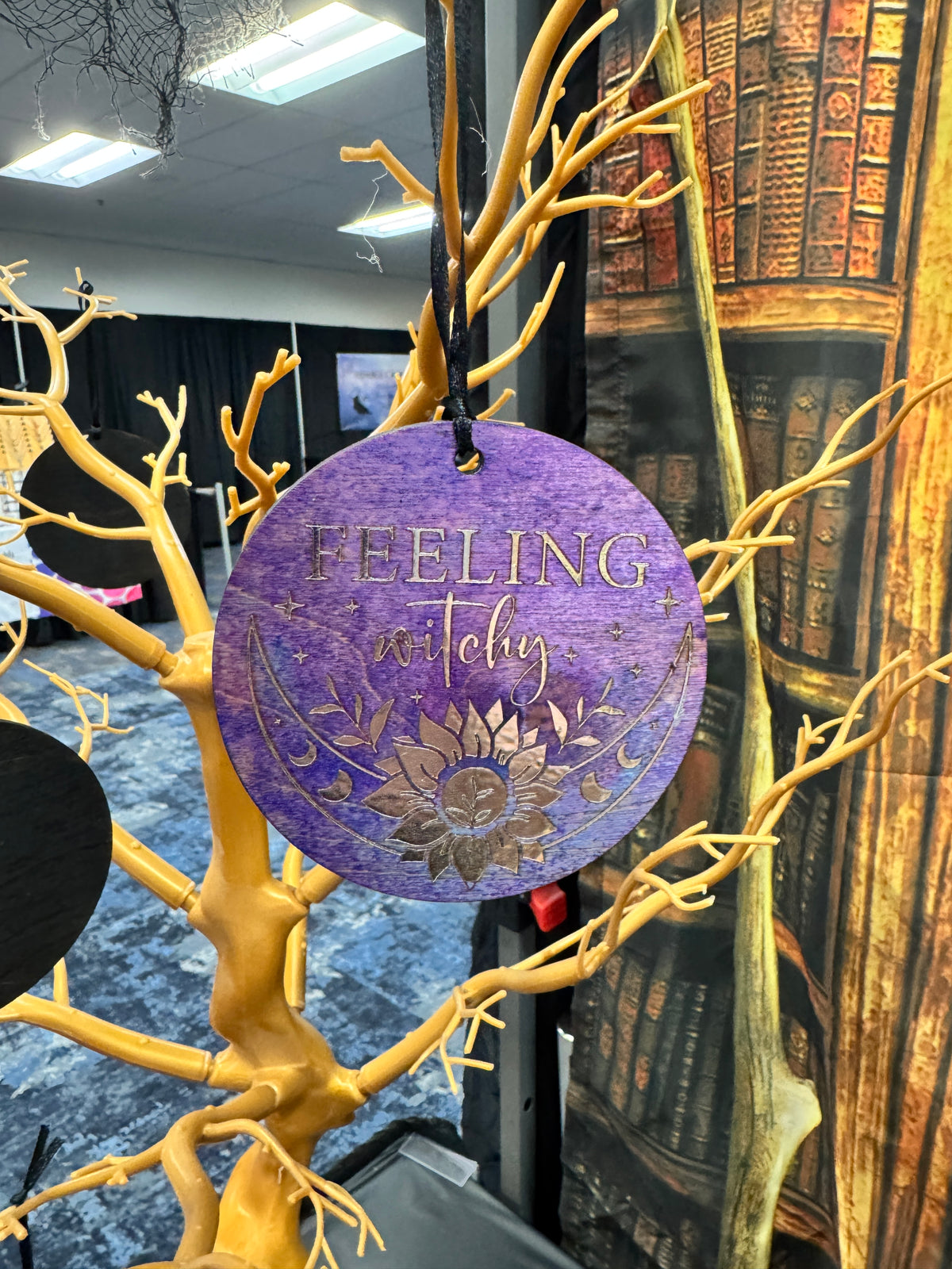 Spellbound Ornaments - Wooden Engraved Witchy ornaments