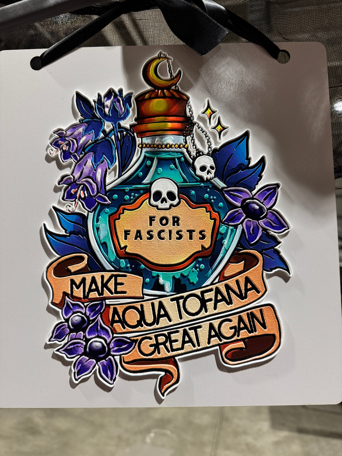 Printed art signs - UV printed on wood