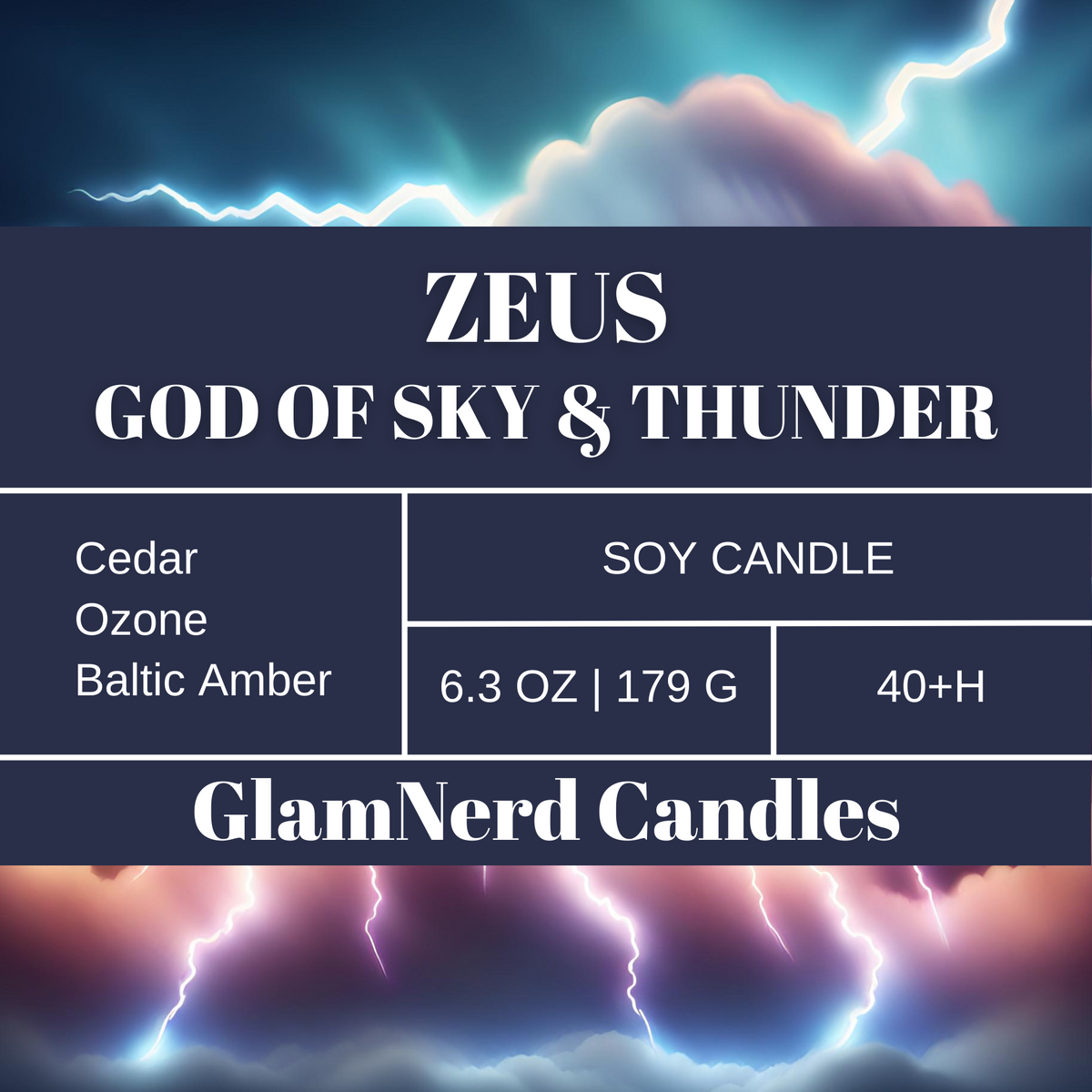 Zeus - God of Thunder and Thunder Candle