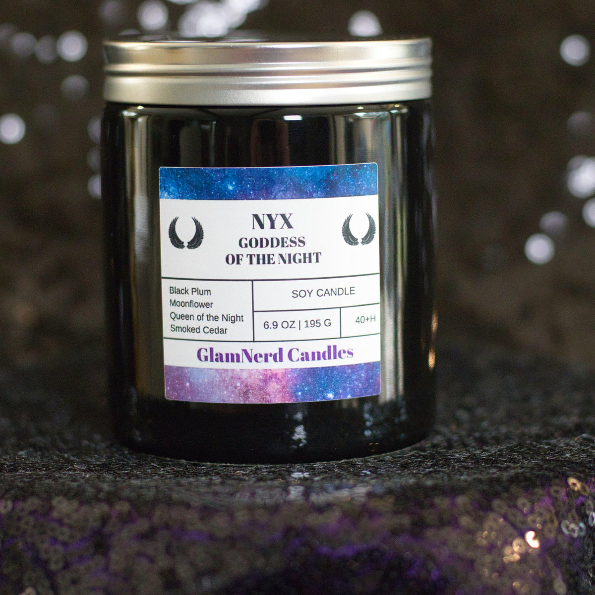 Nyx - Goddess of Night Candle